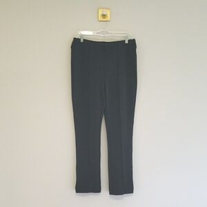 Chico's Pants Women 8 Medium (1R) Gray Stretchy Straight Leg Office Career Work